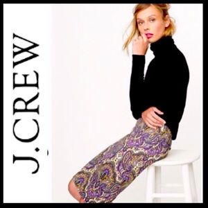 J.CREW PaisleyPencil Skirt
